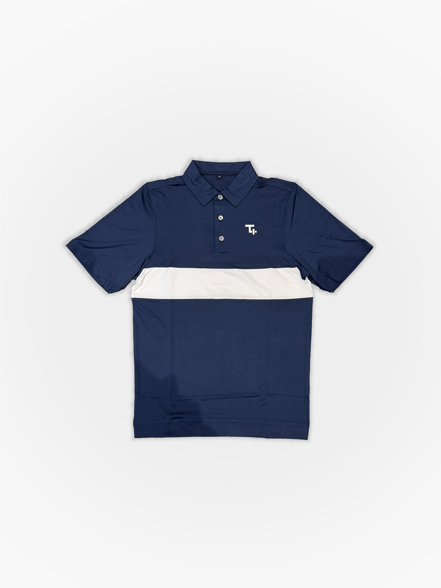 Stripe polo (Navy)