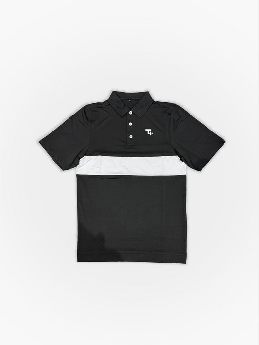 Stripe polo (Black)